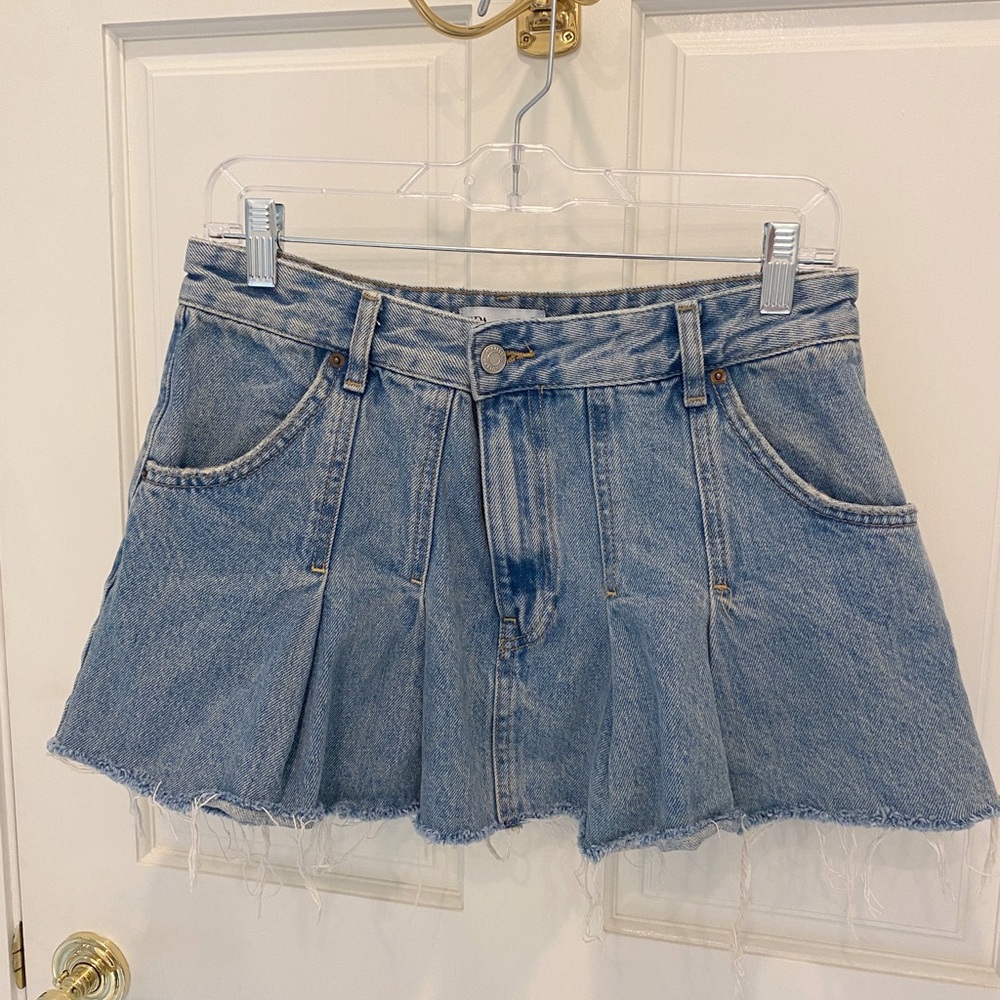 Zara pleated mini skirt